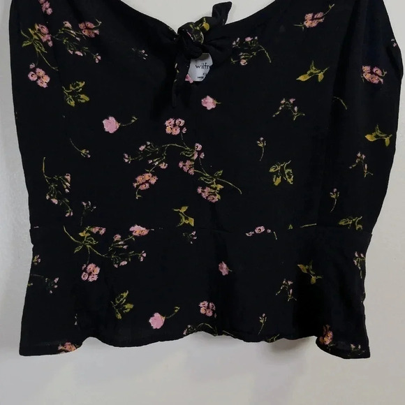 Aritzia Wilfred Bow Tank Floral Peplum Camisole - Picture 6 of 10